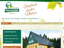 Tablet Screenshot of pension-kammloipe.de